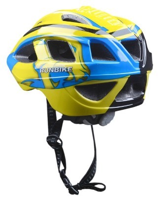 Шлем Runbike. Размер 48-52 см. Цвет: Сине-желтый