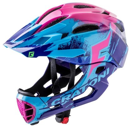 Шлем Cratoni C-Maniac Pro Purple-Blue-Pink Glossy M-L (54-58 cm)