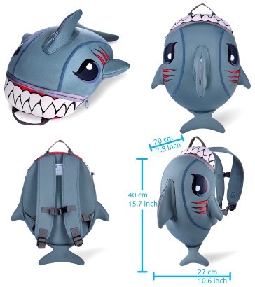 Рюкзак детский Crazy Safety Grey Shark (Серая Акула)