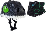 Шлем и перчатки Crazy Safety Black Dragon (Черный Дракон) 2017