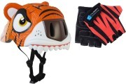 Шлем и перчатки Crazy Safety Orange Tiger (Оранжевый Тигр) 2017